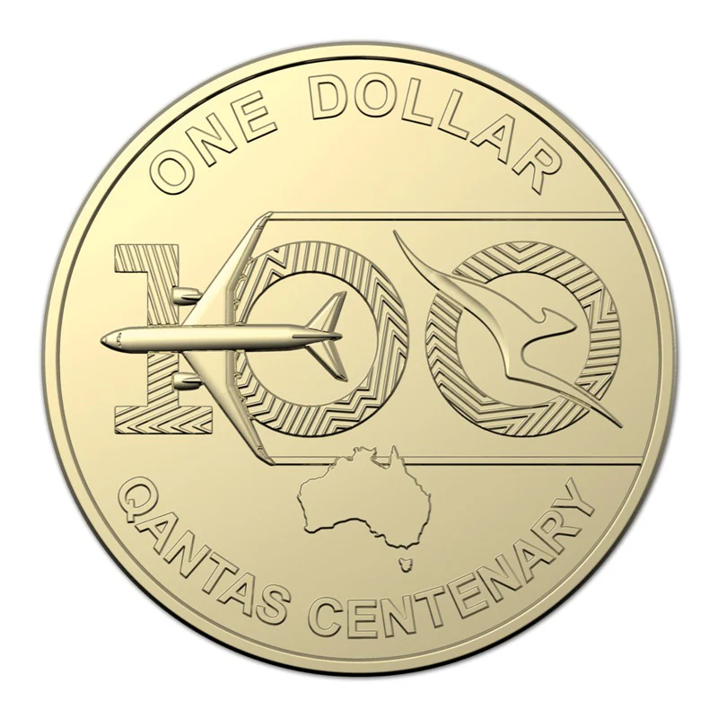 2020 Australia – 1 Dollar – Qantas Centenary Commemorative Coin