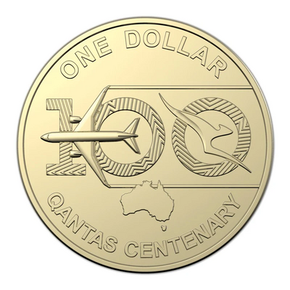 2020 Australia – 1 Dollar – Qantas Centenary Commemorative Coin