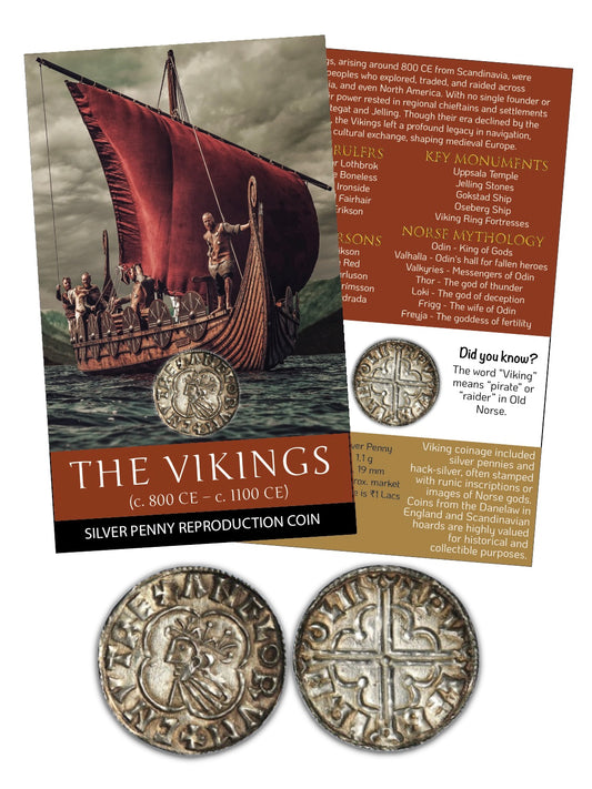 THE VIKINGS – Silver Penny Reproduction Coin