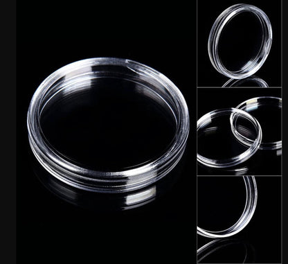 NUMISMATE 100 Pieces 30mm Premium Coin Capsules with Black Foam Gasket and Plastic Storage Organizer Box for Coin Collection Supplies, and 5 Sizes (17/20/25/27/30mm) Coins Holder for Collectors - 2 Pack image 1