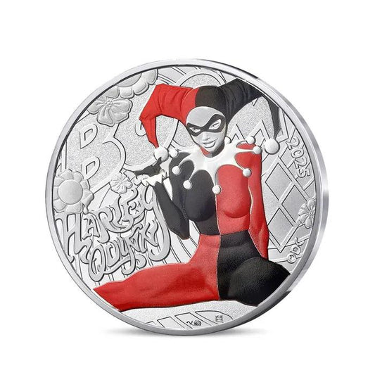 2025 France - DC Comics Series - Harley Quinn 90 Years Color Coin in Original Paris Mint Pack image 0