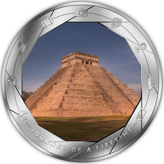 2025 Cameroon - Chichen ITZA Silver Colored Coin in Original Mint Pack image 0