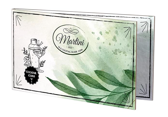 2023 Samoa - MARTINI Cocktail Silver Proof Coin in Original Mint Pack image 3