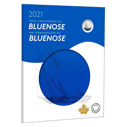 2021 Canada - 5 ¢, 10 ¢, 25 ¢, $1 & $2 - 100th Anniversary of the Bluenose