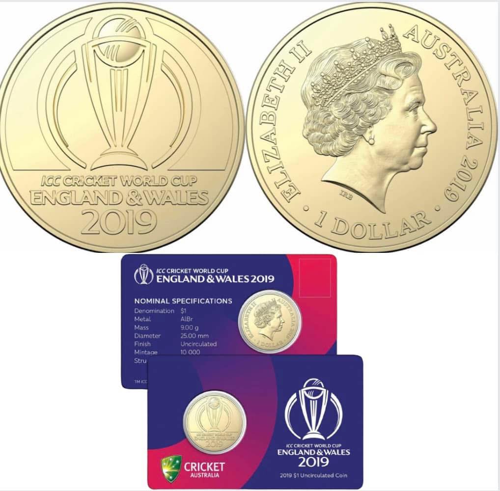 2019 Australia - 1 Dollar - ICC Cricket World Cup England & Wales