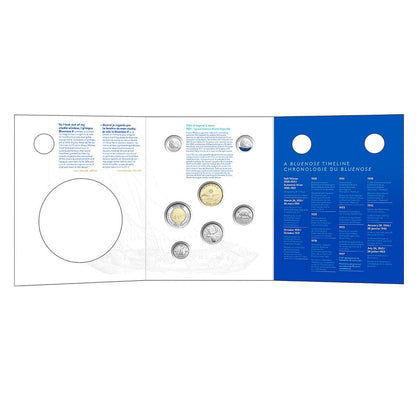 2021 Canada - 5 ¢, 10 ¢, 25 ¢, $1 & $2 - 100th Anniversary of the Bluenose