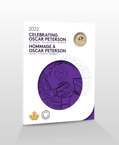 2022 Canada - 5 ¢, 10 ¢, 25 ¢, $1 & $2 - Oscar Peterson – Celebrating a Canadian Jazz Legend