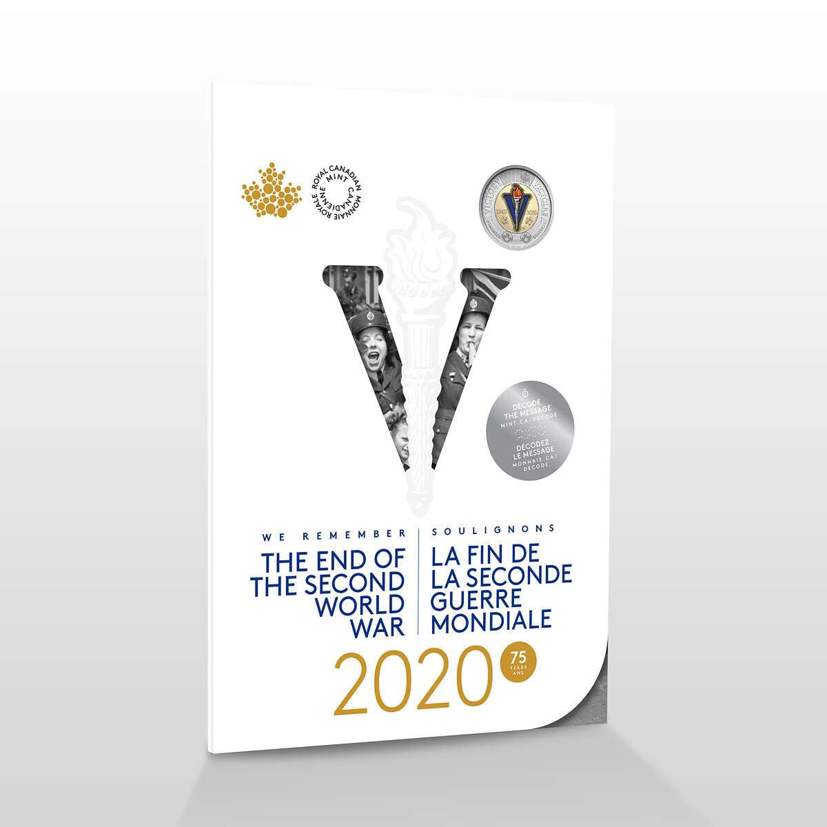 2020 Canada - 5 ¢, 10 ¢, 25 ¢, $1 & $2 - 75th Anniversary of the End of the Second World War