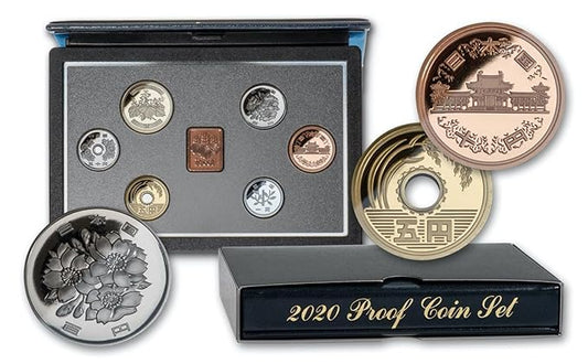 Japan Mint Standard 6 Coin Proof Set with Medal and COA - (Random Year) image 0
