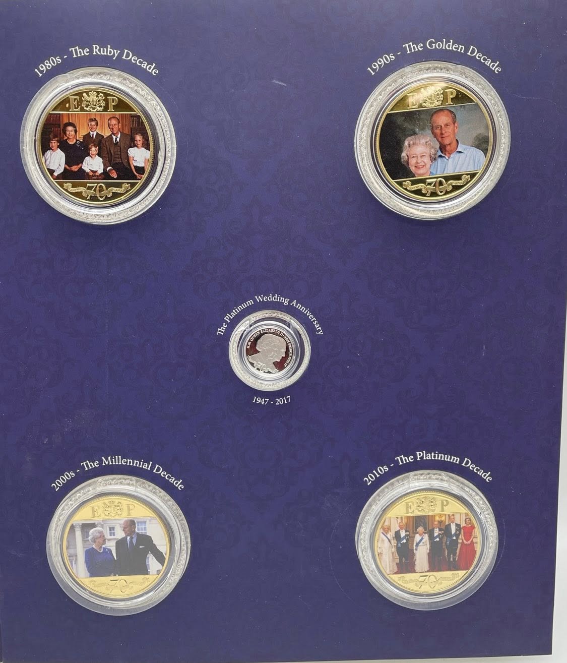 2017 Gibraltar – £10 Platinum + 8 × £5 Crowns - Platinum Photographic Collection