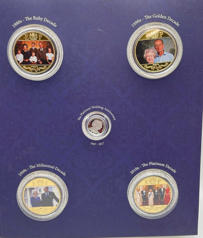2017 Gibraltar – £10 Platinum + 8 × £5 Crowns - Platinum Photographic Collection