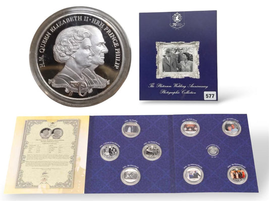 2017 Gibraltar – £10 Platinum + 8 × £5 Crowns - Platinum Photographic Collection