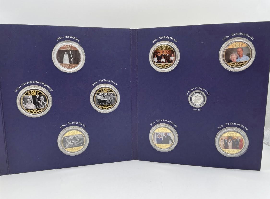 2017 Gibraltar – £10 Platinum + 8 × £5 Crowns - Platinum Photographic Collection