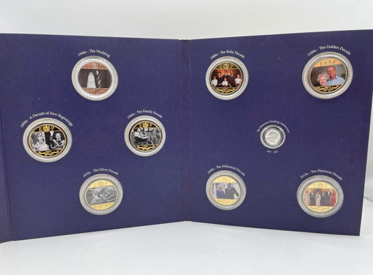 2017 Gibraltar – £10 Platinum + 8 × £5 Crowns - Platinum Photographic Collection