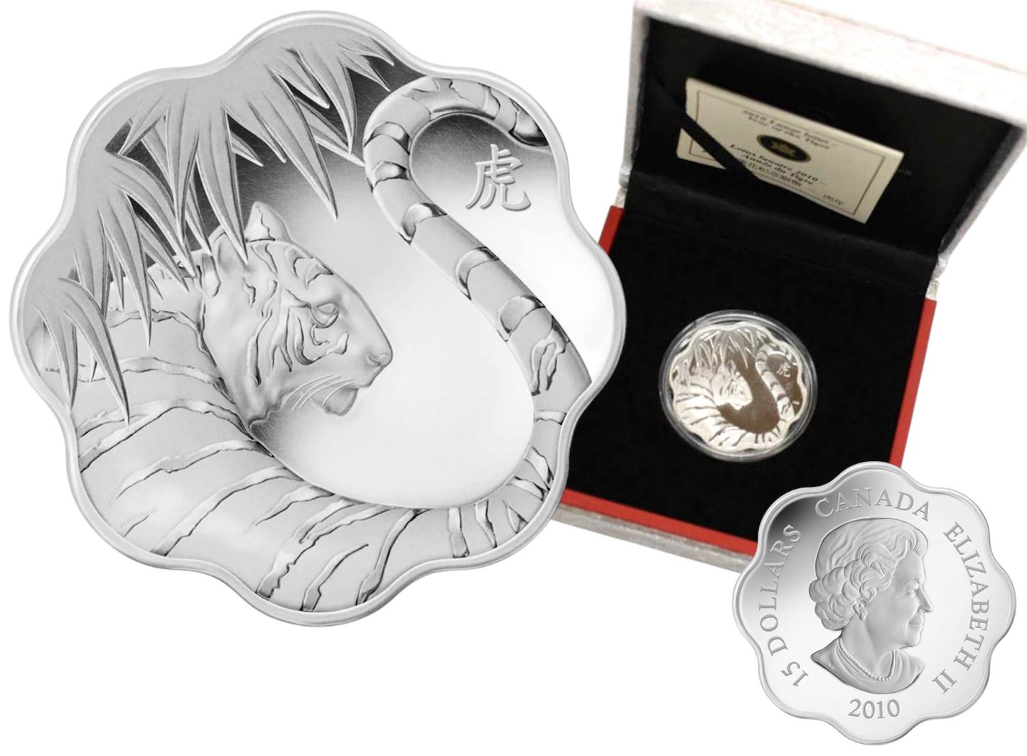 2010 Canada – 15 Dollars - Year of the Tiger – Lunar Lotus