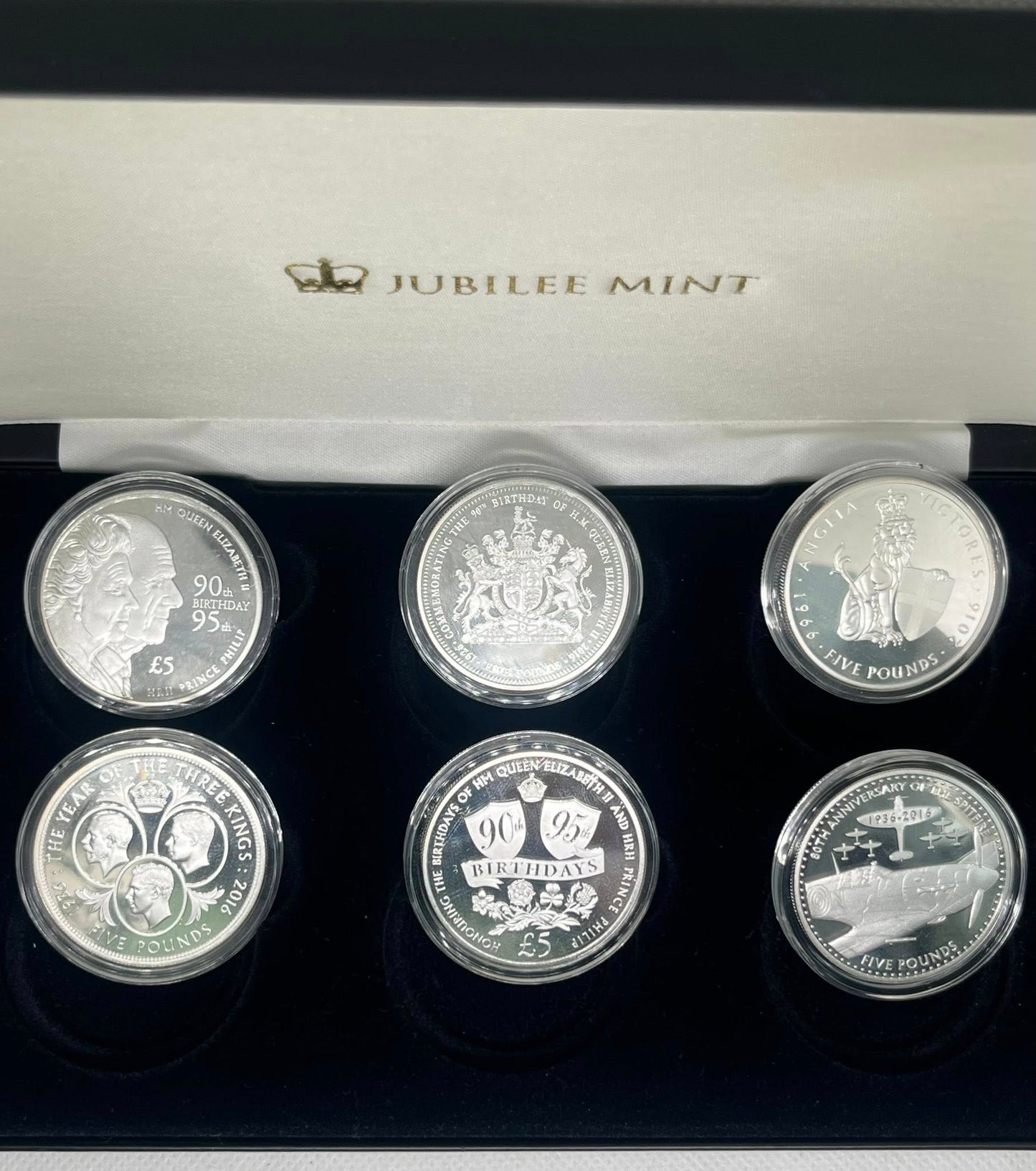 2016 Tristan da Cunha - £5 - Limited Edition Solid Silver Proof £5 – 6-Coin Collection