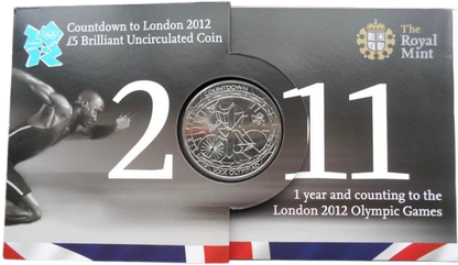 2011 United Kingdom - £5 - Countdown to London 2012 Olympics - Cycling