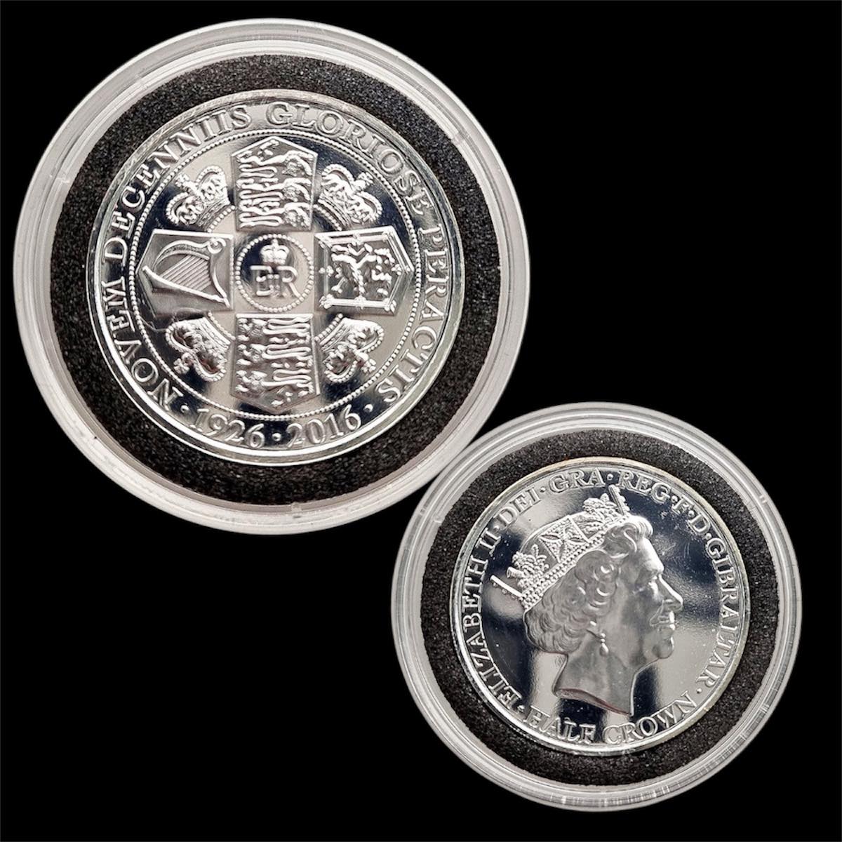2016 Gibraltar – ½ Crown - Queen Elizabeth II 90th Birthday Half Crown