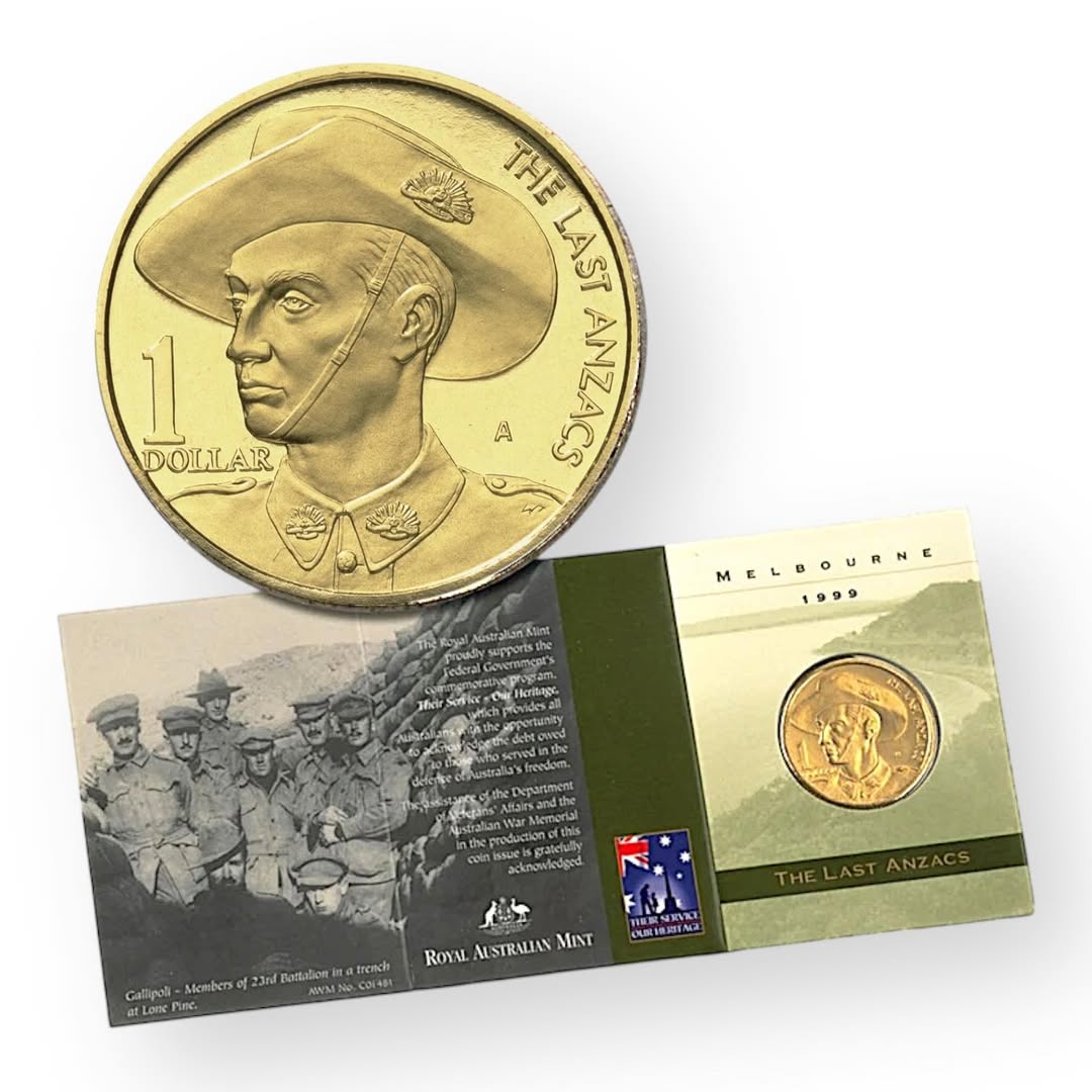 1999 Australia – 1 Dollar - The Last ANZACs – Random Mintmark