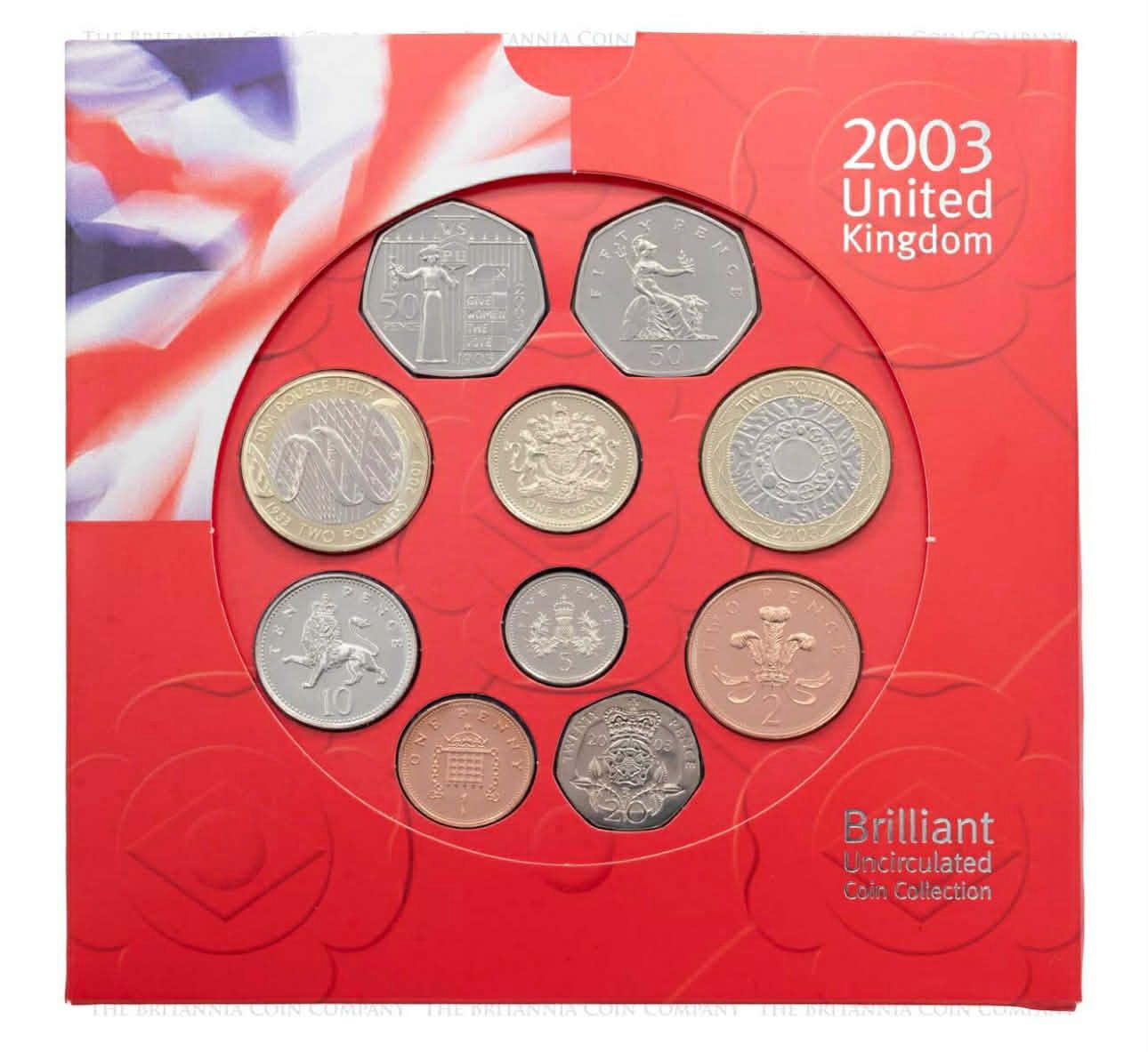 2003 UK – Brilliant Uncirculated Coin Set