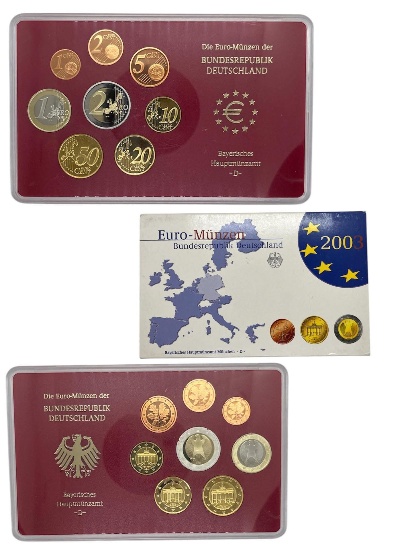 Germany - 1c–2€ - Euro Coin Proof Set - Random year