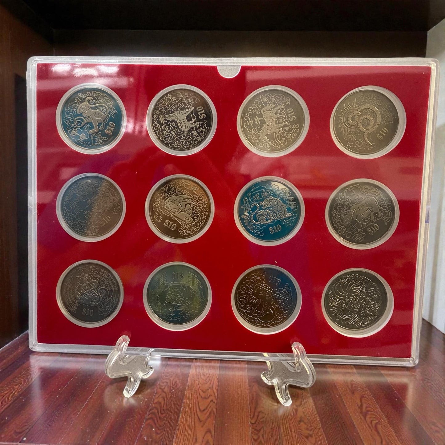 Singapore – $10 - Second Singapore Lunar Zodiac 12-Coin Complete Set (2008–2019)