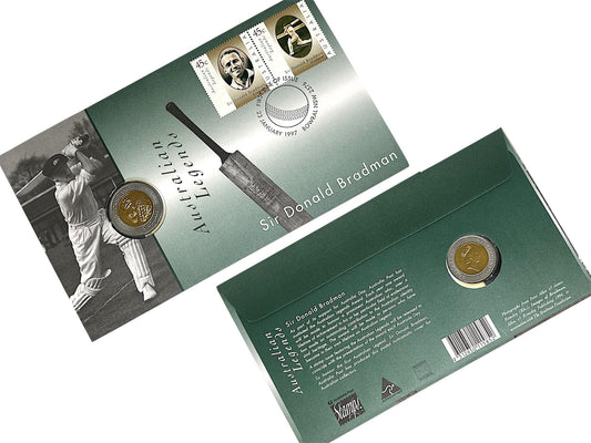 1996 Australia - $5 Dollars - Sir Donald Bradman Commemorative Coin