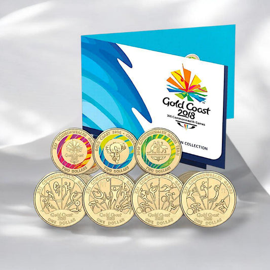 2018 Australia – $2 & $1 Coins - Gold Coast – XXI Commonwealth Games Coin Collection