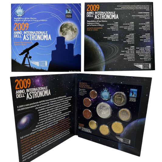 2009 San Marino - 1 Cent – 5 Euro - International Year of Astronomy