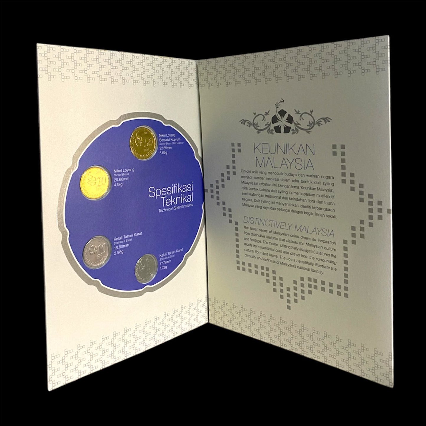 2011 Malaysia - 5, 10, 20, 50 Sen - Third Series – Complete Coin Set