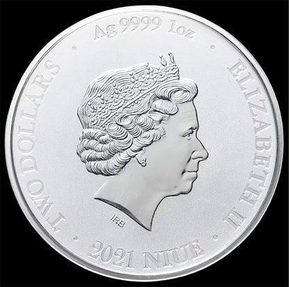 2021 Niue – 2 Dollars - 1 Oz Marvel Classic Superheroes – Hulk