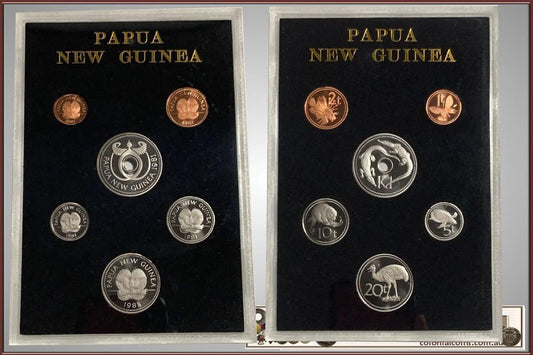 1981 Papua New Guinea - Proof Coinage Set
