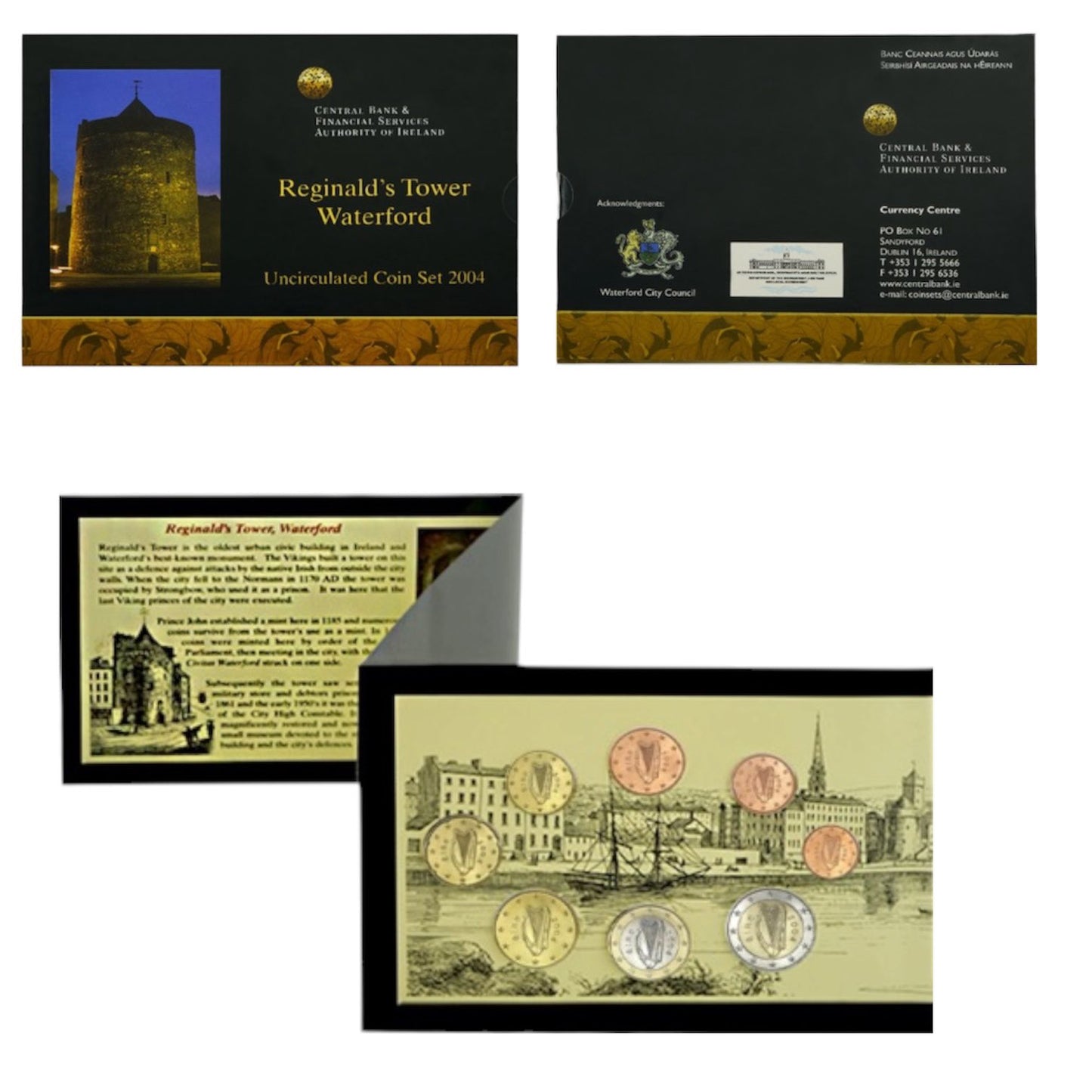 2004 Ireland - 8 Coins (1c–2€) - Euro Coin Set