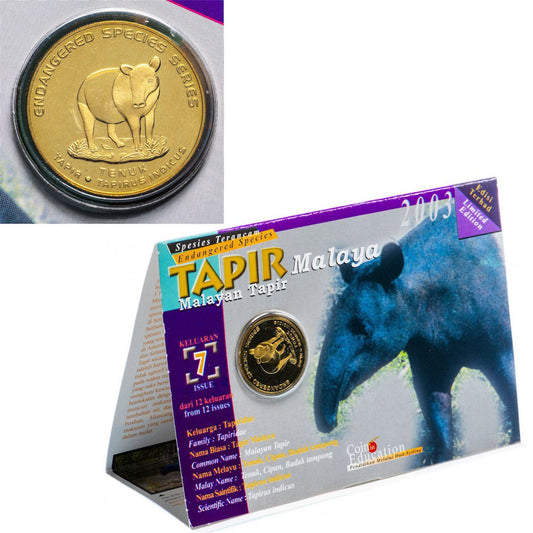 2003 Malaysia – 25 Sen - Malayan Tapir – Endangered Species Series