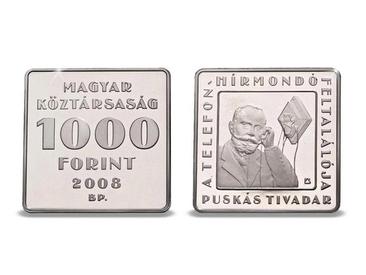 2008 Hungary – 1000 Forint - Tivadar Puskás – Inventor of Telephone Exchange