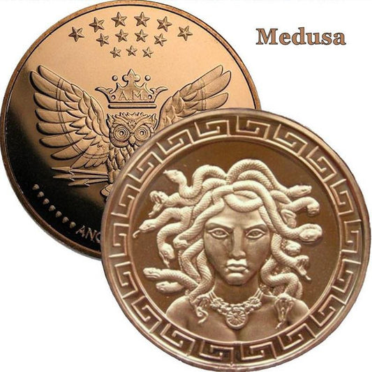 USA – 1 AVDP oz - MEDUSA Copper Round