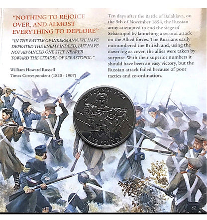 2004 - £5 x 3 Coins + Mini Medal - Jersey, Guernsey & Alderney – Crimean War 3-Coin Set