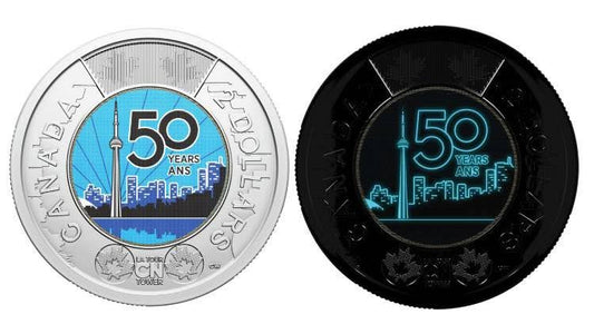2026 Canada – $2 - CN Tower 50 Years – Glow-in-the-Dark