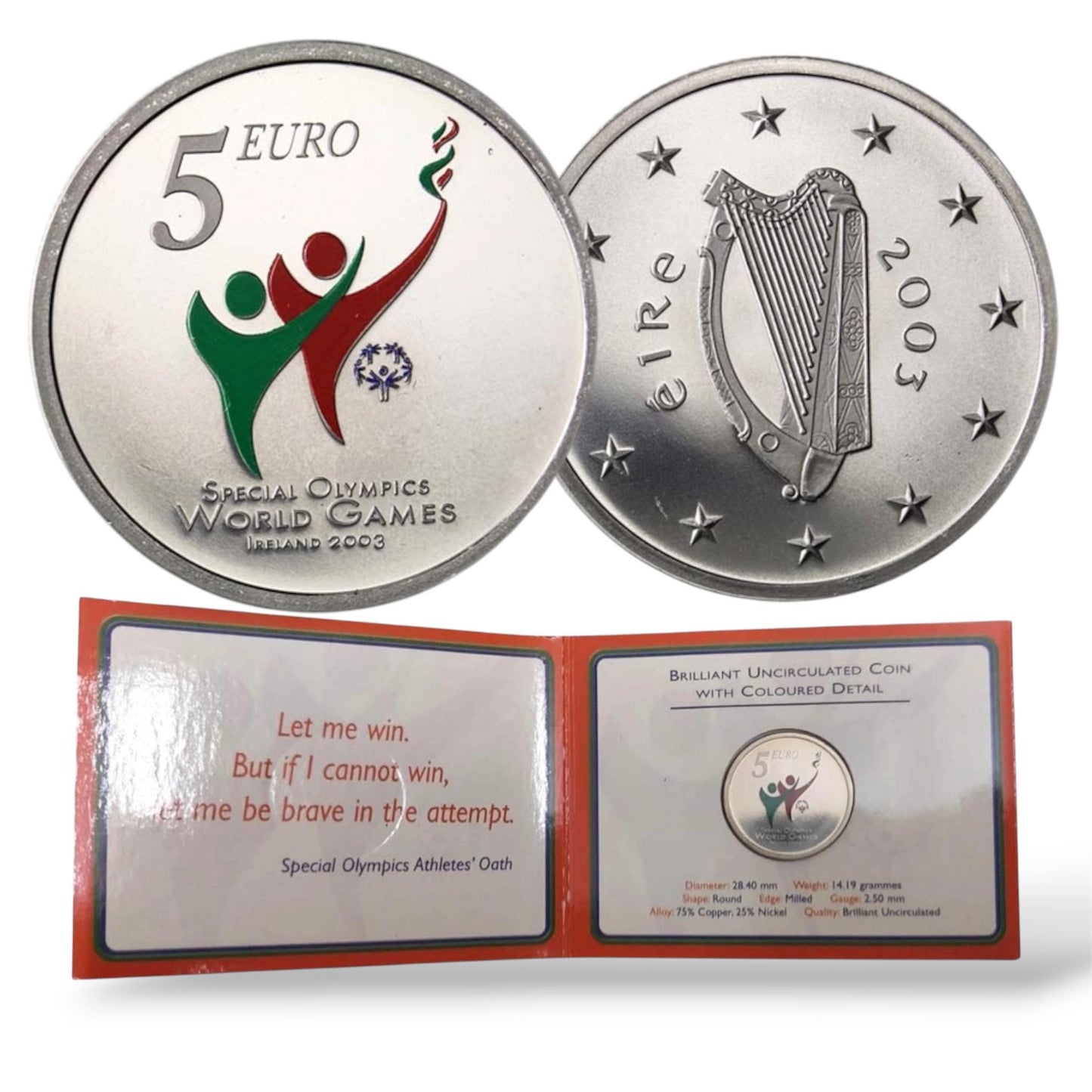 2003 Ireland – 5 Euro - Special Olympics World Games Folder