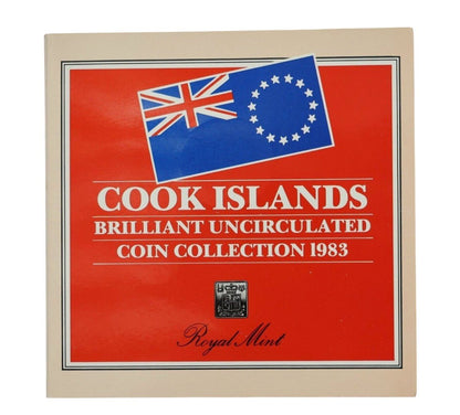 1983 Cook Islands - 1c, 2c, 5c, 10c, 20c, 50c & 1 Dollar - Uncirculated 7-Coin Collection