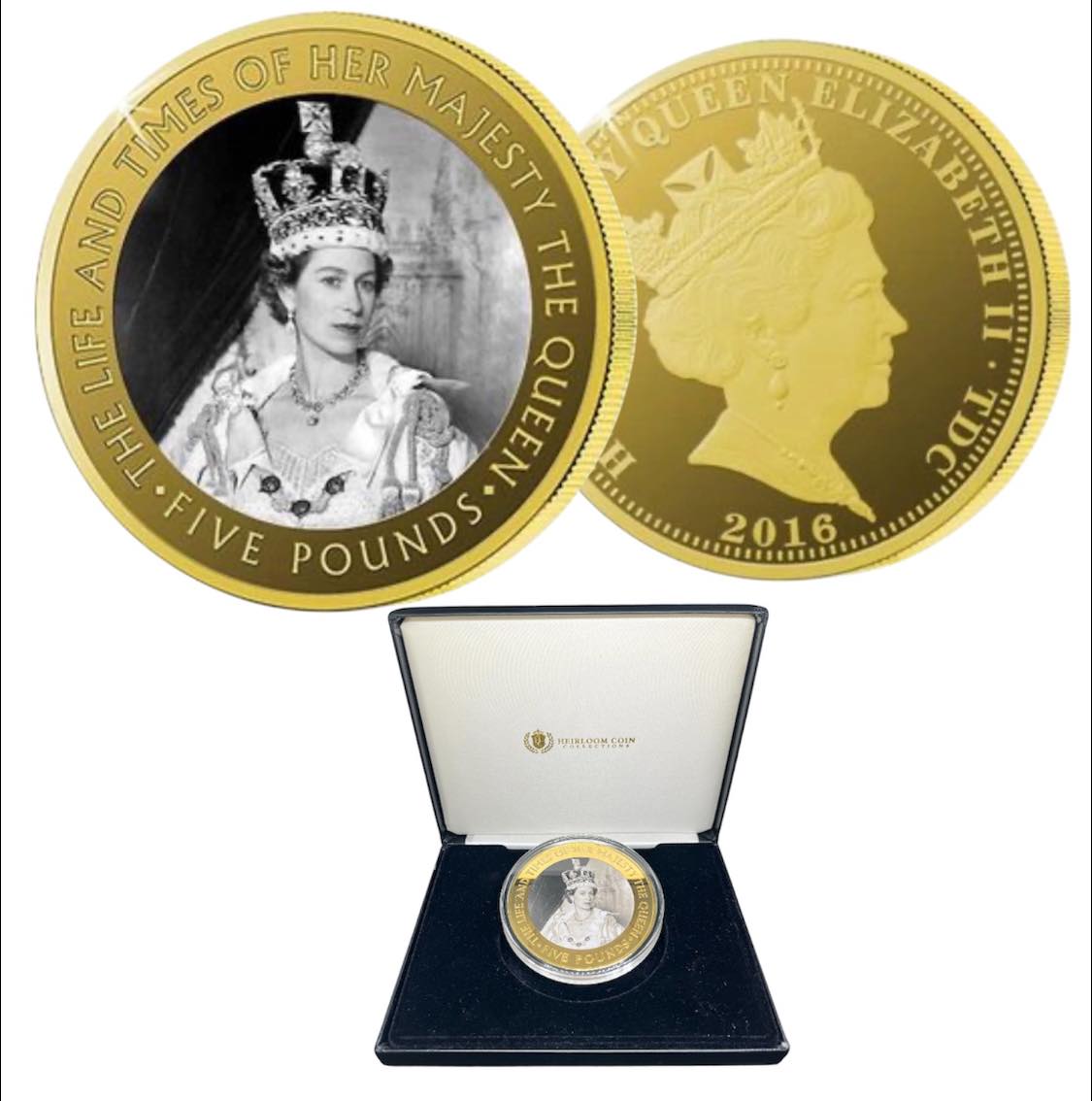 2016 Tristan da Cunha - 5 Pounds - The Life & Times of Her Majesty the Queen