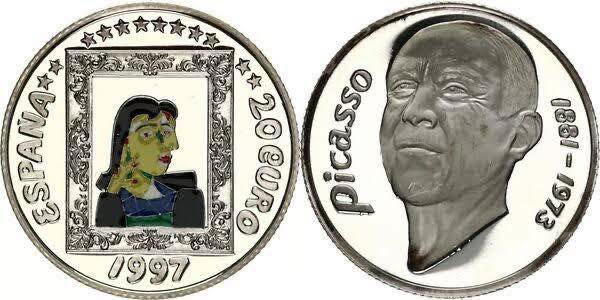 1997 Spain – 20 Euro - Picasso (Silver Fantasy)