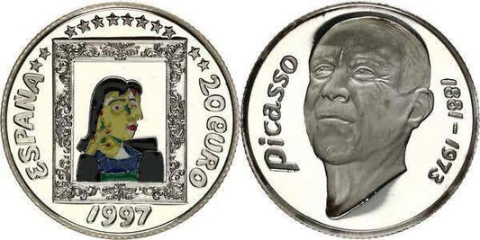 1997 Spain – 20 Euro - Picasso (Silver Fantasy)