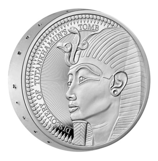 2022 The 100th Anniversary of The Discovery of Tutankhamun Tomb Silver Proof Piedfort Coin in Royal Mint Original Pack image 0