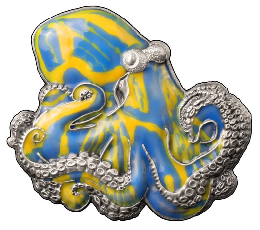 2024 - Barbados - OCTOPUS Great Master of Colour Change Silver Coin in Original Mint Pack image 0