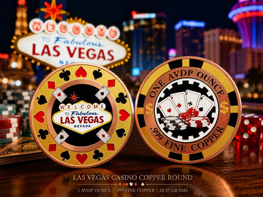 USA – 1 AVDP Ounce - Las Vegas Casino Copper Round