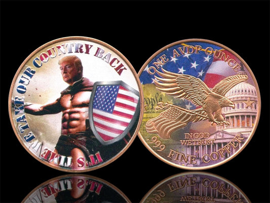 USA – 1 AVDP Ounce - Trump “Bring Our Country Back” Copper Round