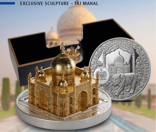 3 Oz - 2026 Samoa – 5 Dollars - 3rd Issue of the Sculpture Series – TAJ MAHAL