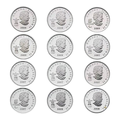 Canada – 25 Cents - 2010 Vancouver Winter Olympics 25-Cent 12-Coin Complete Set