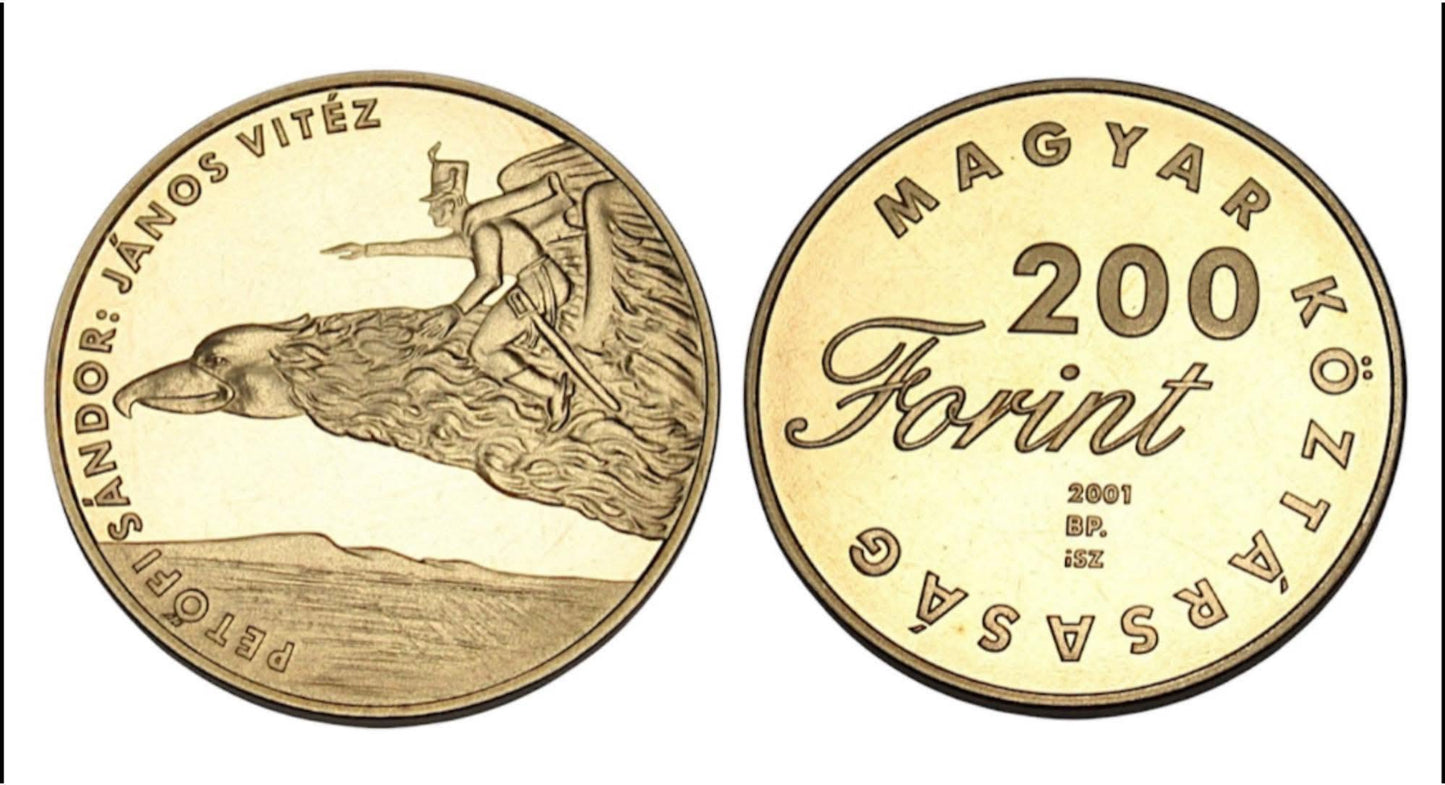 2001 Hungary – 200 Forint - Hungary 200 Forint – János Vitéz